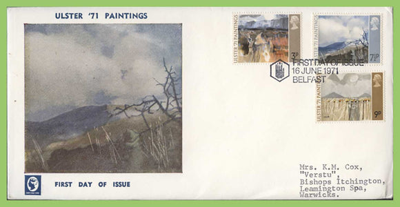 G.B. 1971 Ulster 71 Paintings set on Cameo First Day Cover, Belfast