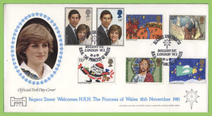 G.B. 1981 Chirstmas set (+Royal Wedding) Havering First Day Cover, Regent Street