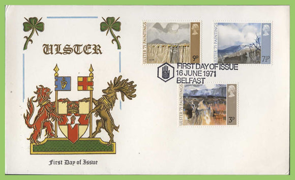 G.B. 1971 Ulster 71 Paintings set on Thames First Day Cover, Belfast