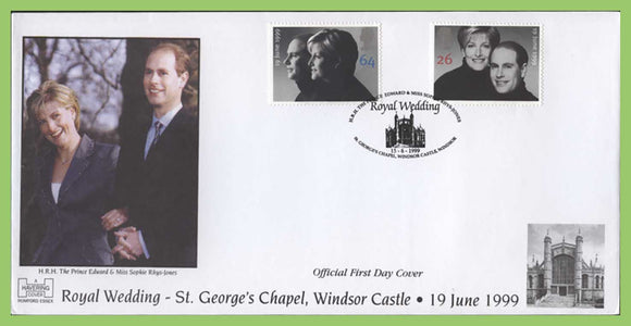 G.B. 1999 Royal Wedding official Havering First Day Cover, Chapel (oval)