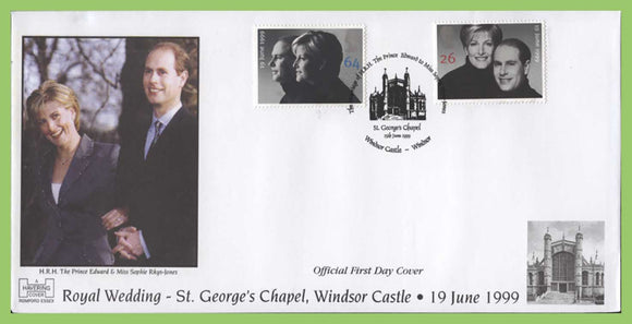 G.B. 1999 Royal Wedding official Havering First Day Cover, Chapel (circle)