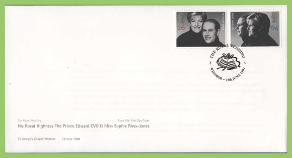 G.B. 1999 Royal Wedding set on Royal Mail First Day Cover, Windsor (Bells)