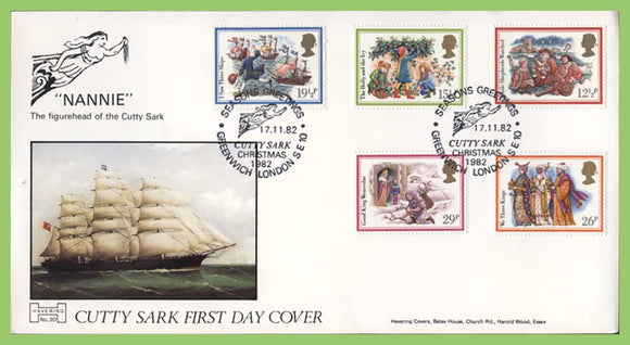 G.B. 1982 Christmas official Havering First Day Cover, Greenwich London SE10