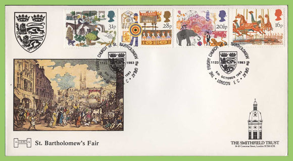 G.B. 1983 British Fairs official Havering First Day Cover, London EC