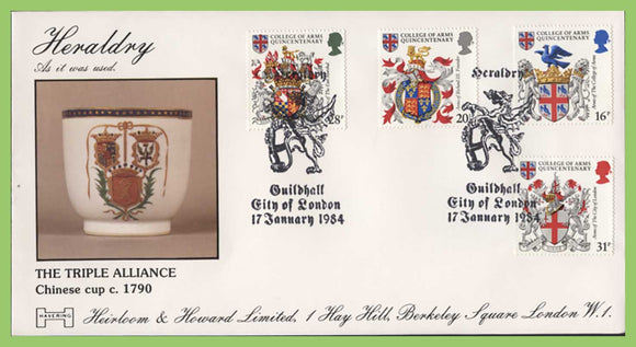 G.B. 1984 Heraldry official Havering First Day Cover, Guildhall, City of London