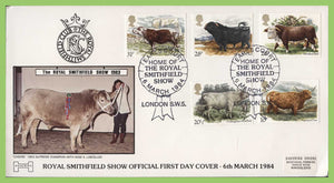 G.B. 1984 British Cattle official Havering First Day Cover,  Earls Court London