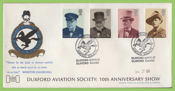 G.B. 1986 Duxford Aviation Society commemorative cover, Duxford Cambs.