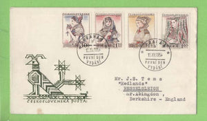 Czechoslovakia 1958 Costumes set on First Day Cover