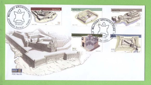 Malta 2003 Maltese Military Architecture set First Day Cover