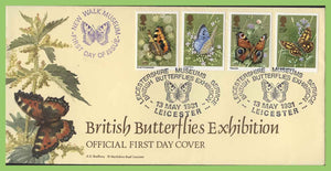 G.B. 1981 Butterflies set on Bradbury First Day Cover, Leicester