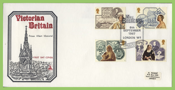 G.B. 1987 Victorian Britain set on Merciry First Day Cover, London W1