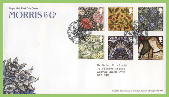 G.B. 2011 Morris & Co set on Royal Mail First Day Cover, Walthamstow