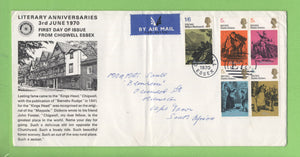 G.B. 1970 Literary Anniversary on Rotary International First Day Cover, Chigwell