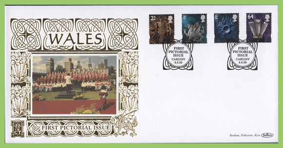 G.B. 1999 Wales regionals on Benham First Day Cover, Cardiff