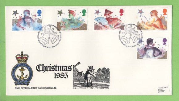 G.B. 1985 Christmas set on RNLI official First Day Cover, Bethlehem