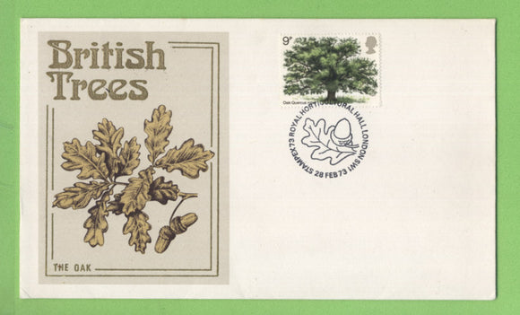 G.B. 1973 Oak Tree on Thames First Day Cover, Horticultural Hall, London SW1