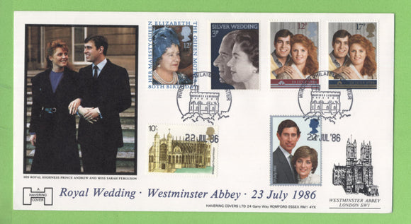 G.B. 1986 Royal Wedding Havering First Day Cover, Windsor