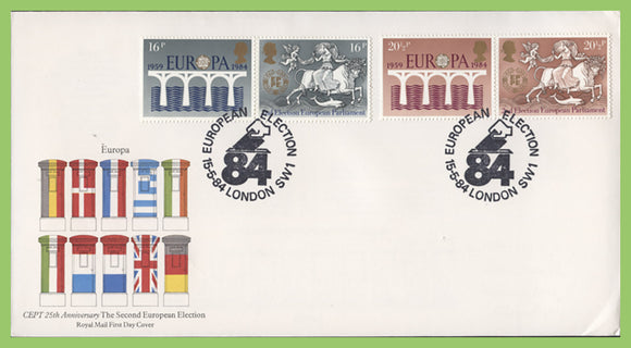 G.B. 1984 Europa set on Royal Mail First Day Cover, London SW1