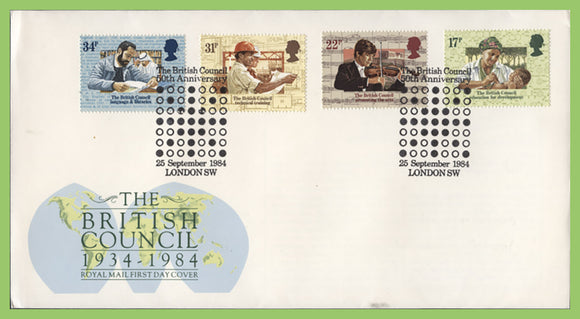 G.B. 1984 British Council set on Royal Mail First Day Cover, London SW