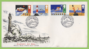 G.B. 1985 Safety at Sea set on Royal Mail First Day Cover, Greenwich London