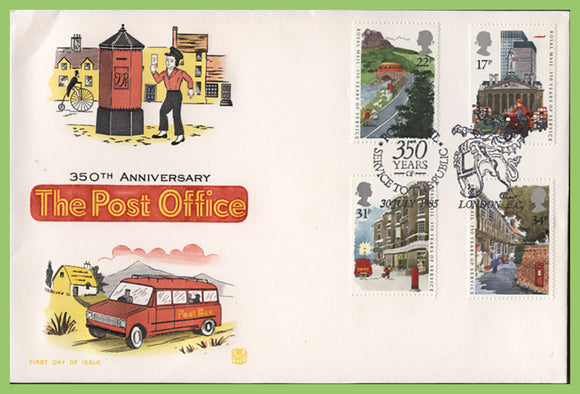 G.B. 1985 Royal Mail Service set on Stuart First Day Cover, London EC