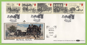 G.B. 1984 Royal Mail Coach set on Benham First Day Cover, Bath Avon