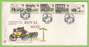 G.B. 1984 Royal Mail Coach set on Stuart First Day Cover, Bristol