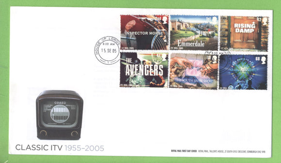 G.B. 2005 Classic ITV set on Royal Mail u/a First Day Cover, House of Lords
