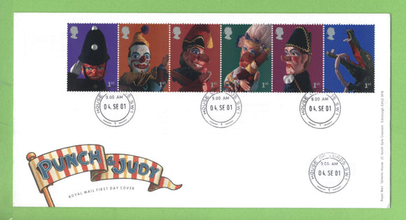 G.B. 2001 Punch & Judy set on Royal Mail u/a First Day Cover, House of Lords