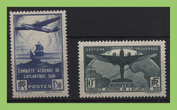 France 1936 100th Flight between France and S. America set UM, MNH
