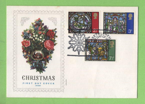 G.B. 1971 Christmas set on Art-Emis First Day Cover, Bethlehem