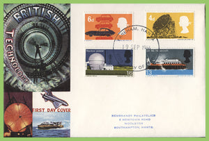 G.B. 1966 Technology set on Connoisseur First Day Cover, Fareham