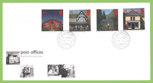 G.B. 1997 Old Post Offices set on Royal Mail First Day Cover, House of Commons cds