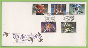 G.B. 1983 Christmas set on Royal Mail First Day Cover, House of Commons cds