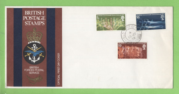 G.B. 1970 Commonwealth Games set on Forces First Day Cover, FPO