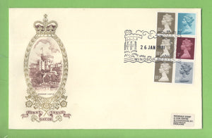 G.B. 1981 50p booklet pane on Philart First Day Cover, Windsor
