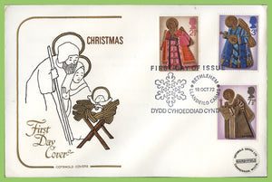 G.B. 1972 Christmas set on Cotswold First Day Cover, Bethlehem