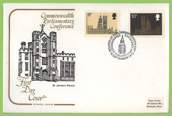 G.B. 1973 Parliamentary Conference set Cotswold First Day Cover, London SW1