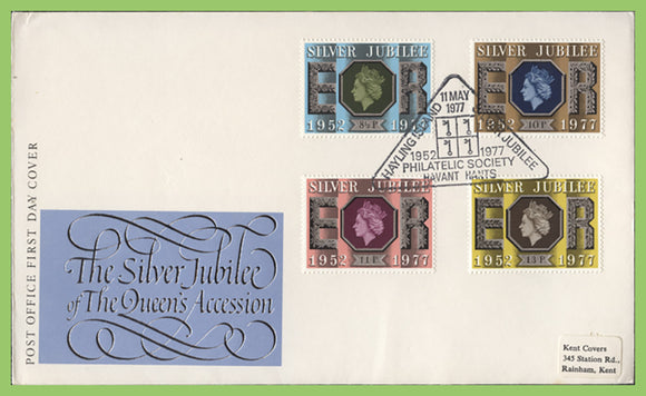 G.B. 1977 Silver Jubilee Post Office First Day Cover, Hayling Island