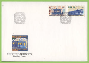 Norway 1994 Electric Trams set on First Day Cover