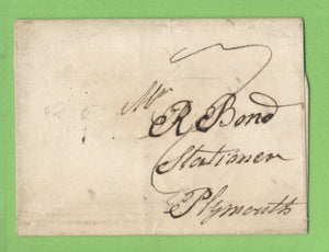 G.B. 1825 Wrapper with 'Exeter176 Circular' milage cancel & 7d due manuscript
