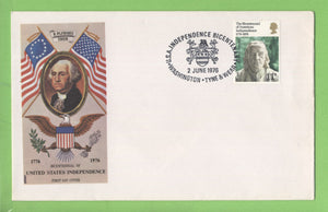 G.B. 1976 American Bicentennial on Philart First Day Cover, Washington