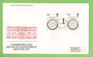 G.B. 1977 Commonwealth HOG T.L. G/P on Post Office First Day Cover, Skegness