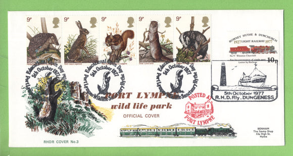 G.B. 1977 Nature set on official RHDR First Day Cover, Dungeness