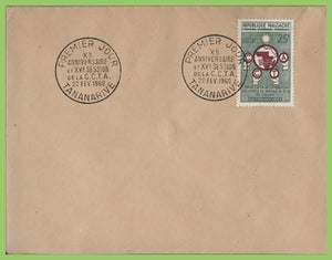 Madagascar 1960 25f C.C.T.A on plain First Day Cover