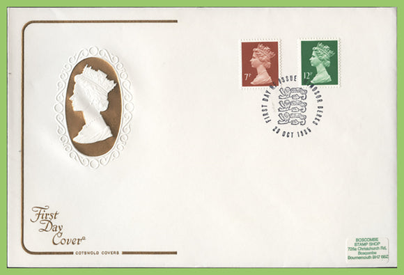 G.B. 1985 7p and 12p on Cotswold First Day Cover, Windsor