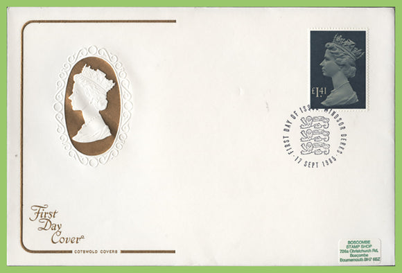 G.B. 1985 £1.41 Parcel definitive on Cotswold First Day Cover, Windsor