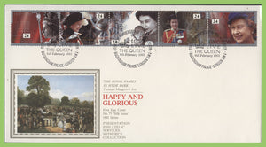 G.B. 1992 QEII Accession set on PPS silk First Day Cover, London SW1