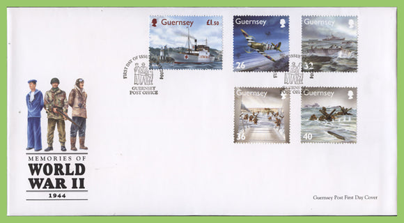 Guernsey 2004 'World War II' set on First Day Cover