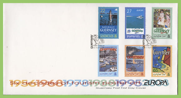 Guernsey 2003 Six decades of Tourism set on First Day Cover